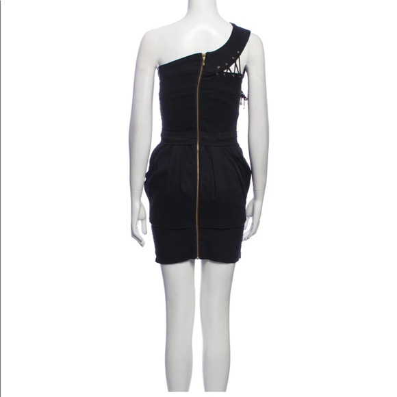 Preen by Thornton Bregazzi lace-up one shoulder mini dress - Picture 2 of 4